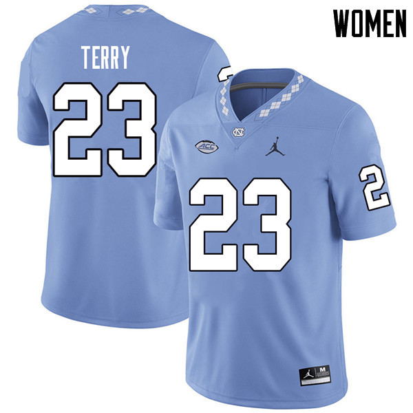 Jordan Brand Women #23 Javon Terry North Carolina Tar Heels College Football Jerseys Sale-Carolina B